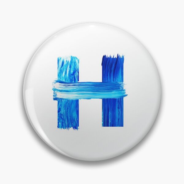 Item preview, Blue watercolor painted letter H designed and sold by Artsy Corner.