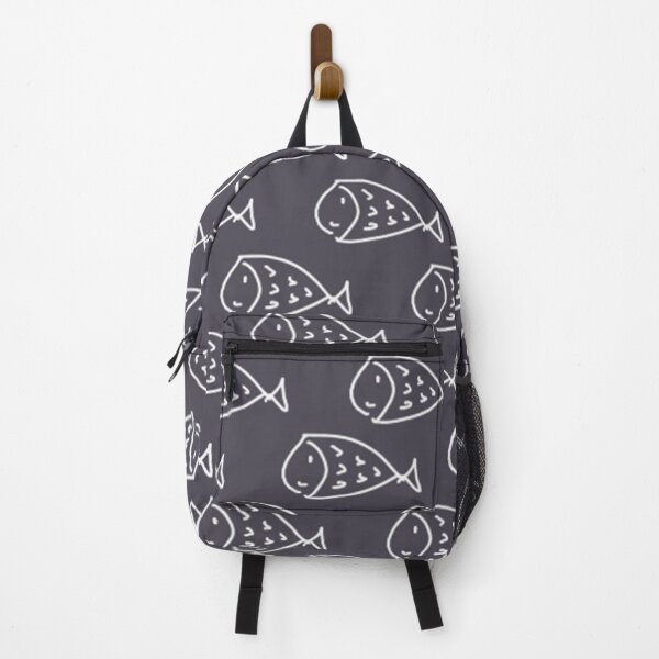 Item preview, Fish Doodle in Blue designed and sold by oriennine.