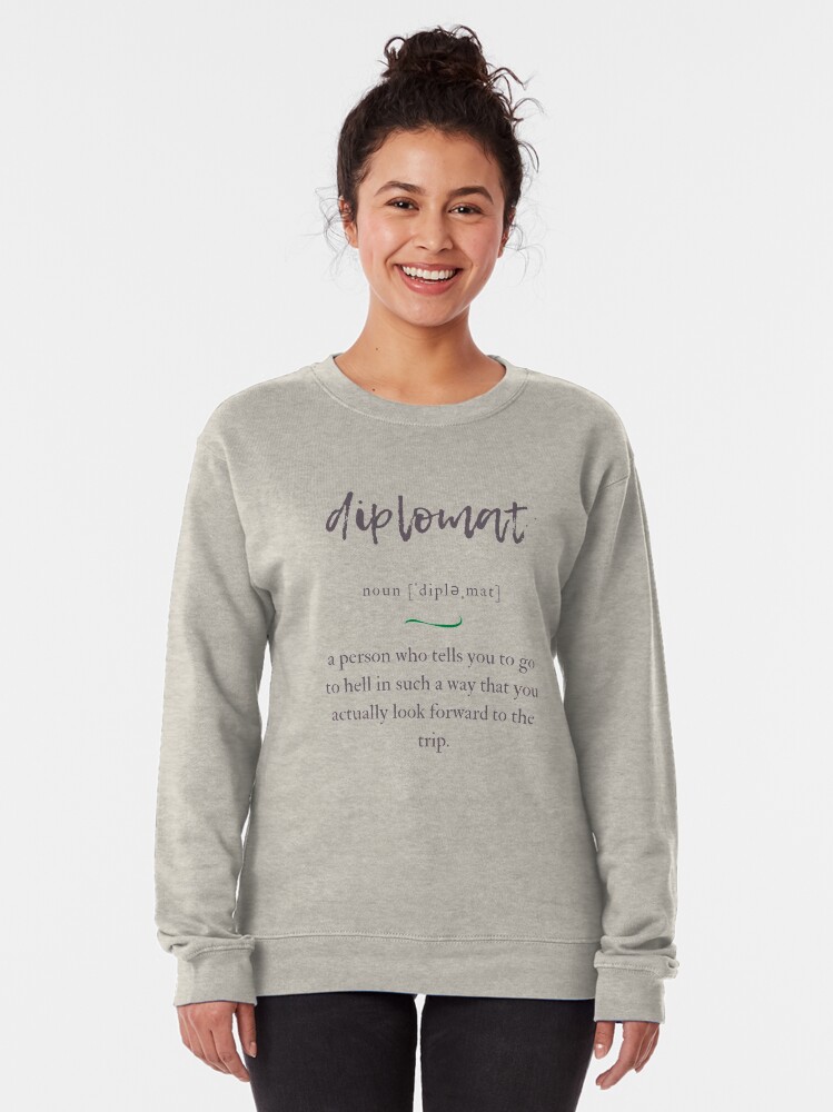 "Definition Dictionary Collection" Pullover Sweatshirt by