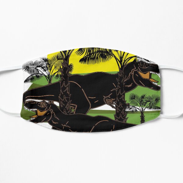 Dinosaurs, t rex, dinosaurs, reptiles, Flat Mask