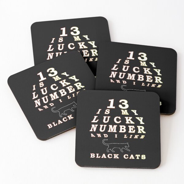 Item preview, 13 is my lucky number and I like black cats designed and sold by Tig3rE.