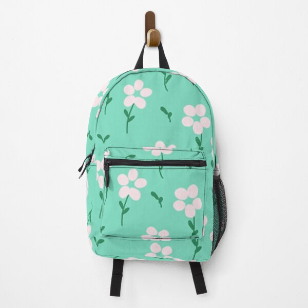 Item preview, Pink Little Flower Doodle in Green designed and sold by oriennine.