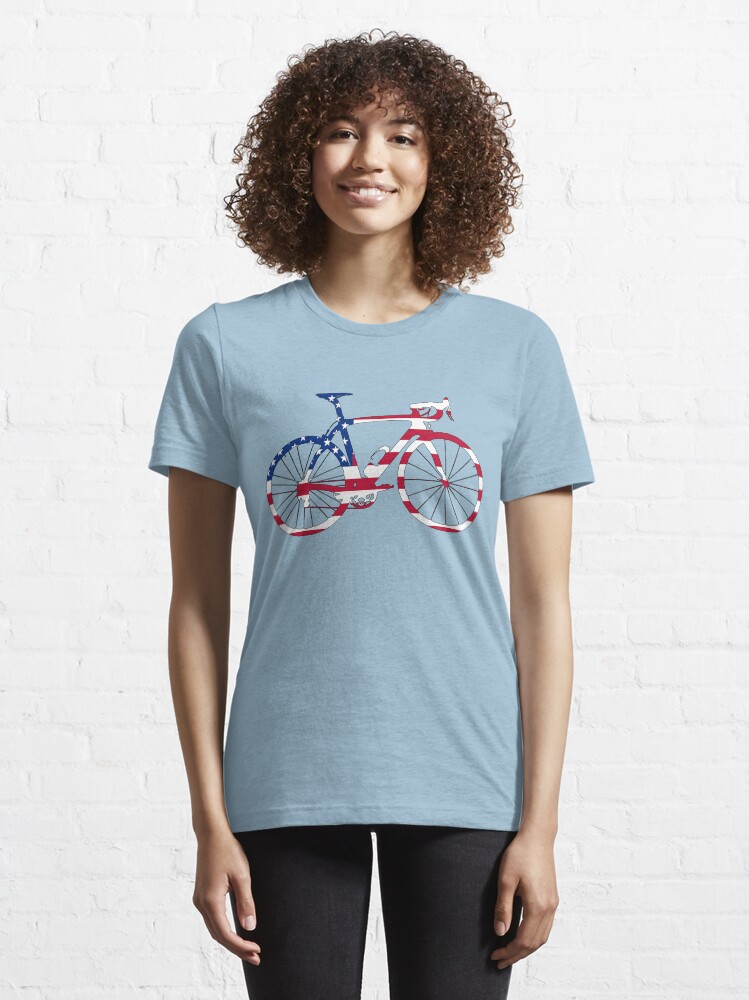 Alternate view of Bike Flag USA (Big) Essential T-Shirt