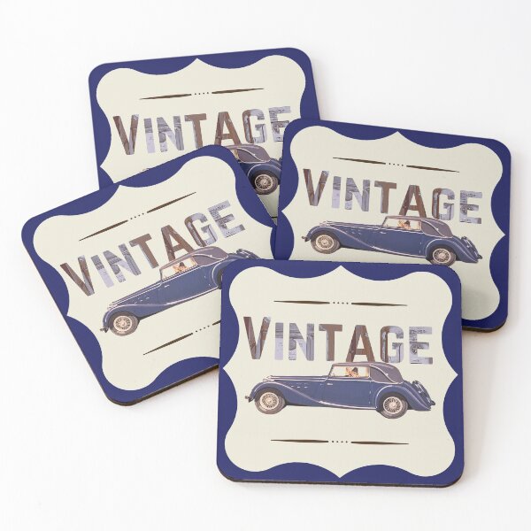 Item preview, Vintage in photographic text with classic car graphic designed and sold by FringyGingy.