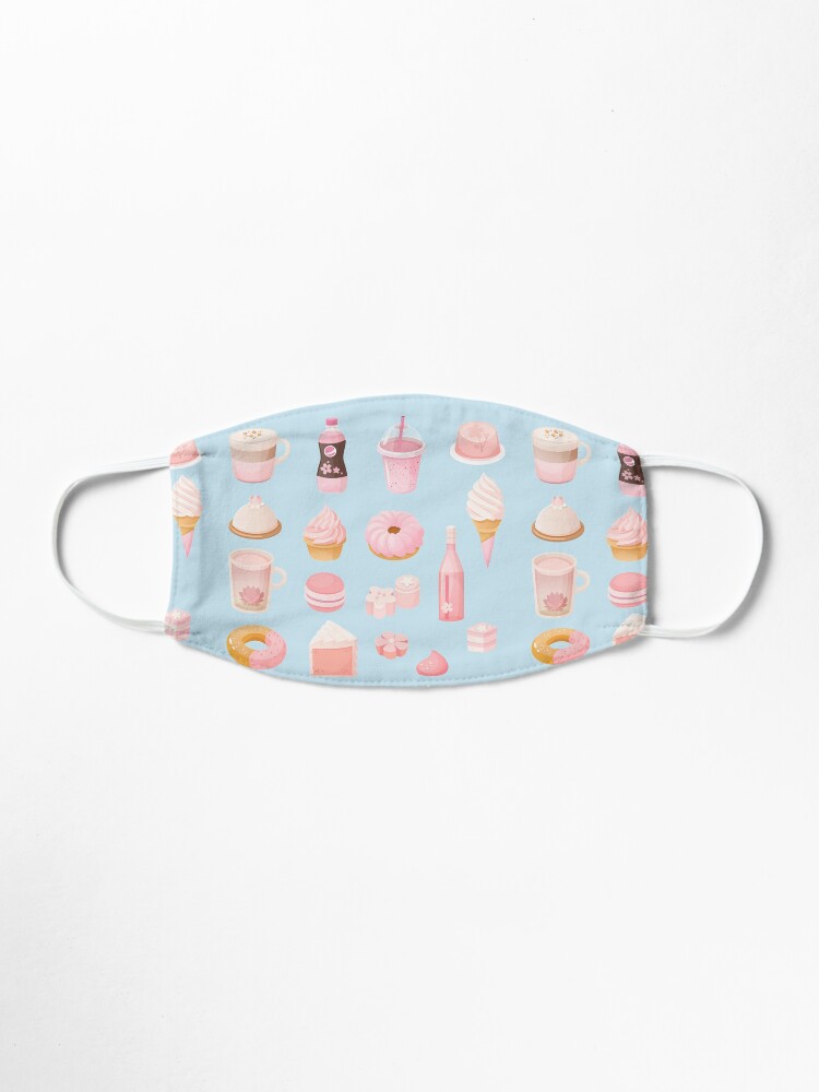Alternate view of Japanese Sakura Pink Themed Dessert Set Mask