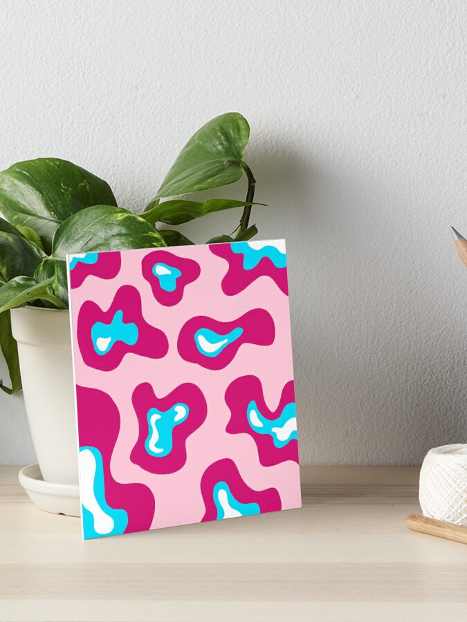 Pink Cow Print | Art Board Print