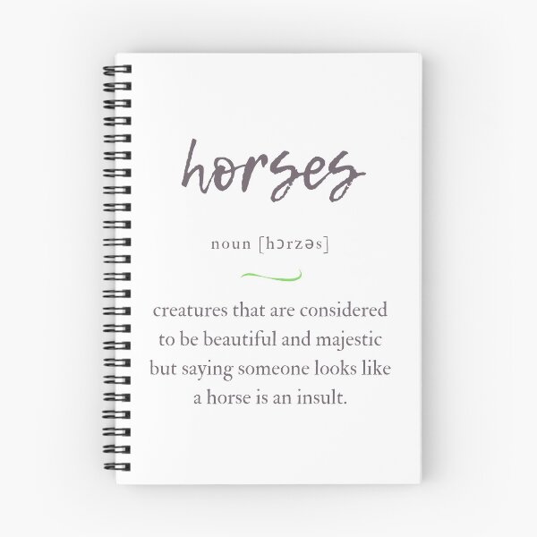 Item preview, Horses Definition | Dictionary Collection designed and sold by Designschmiede.
