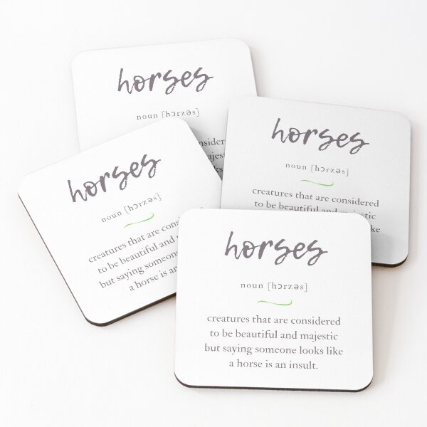 Item preview, Horses Definition | Dictionary Collection designed and sold by Designschmiede.