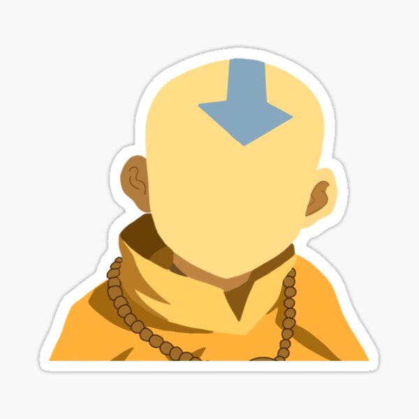 Avatar The Last Airbender Aang Sticker For Sale By Katesdesignss Redbubble 8724