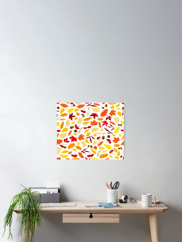 Thumbnail 2 of 3, Poster, Autumn pattern designed and sold by ExploreStore.