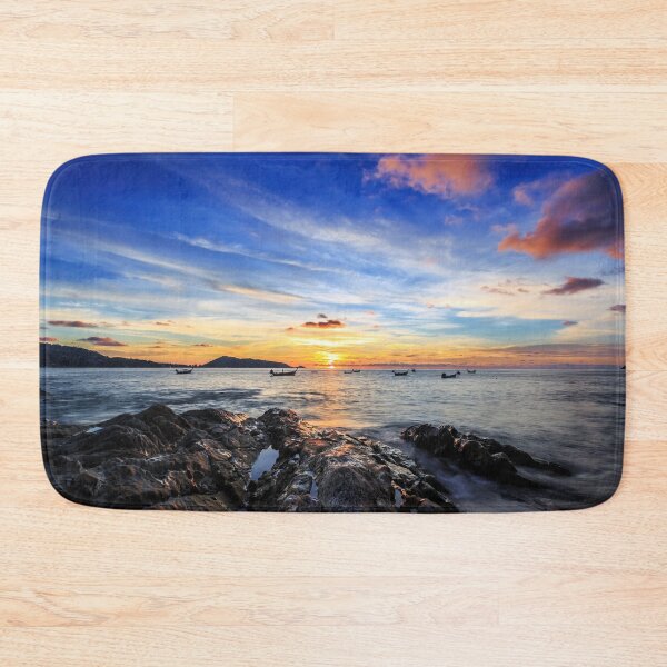 Item preview, Dramatic Sunset with local boat in Thailand designed and sold by photo123pro.