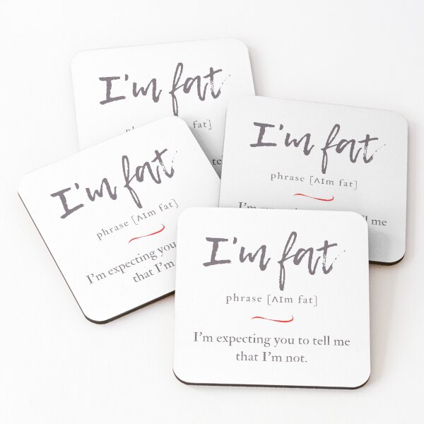 Item preview, I'm Fat Definition | Dictionary Collection designed and sold by Designschmiede.