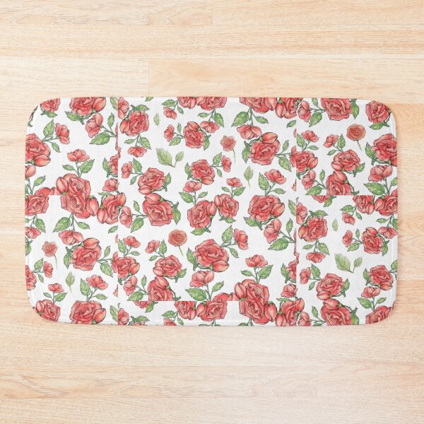 Item preview, Red Roses on White designed and sold by Cherie Roe Dirksen.