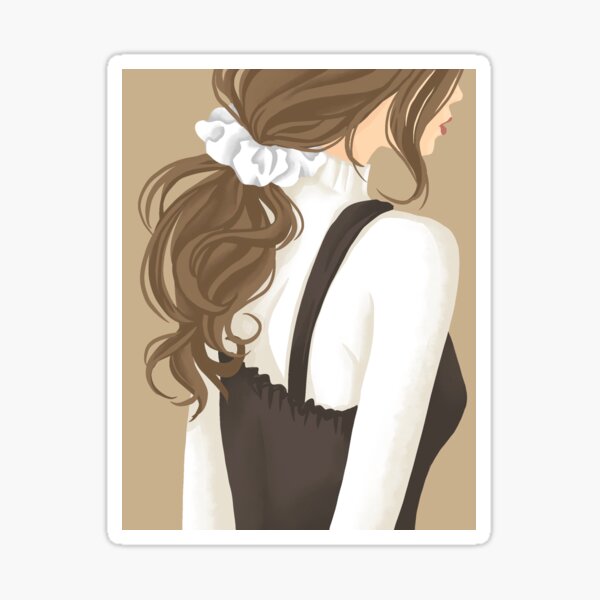 Ponytail Sticker