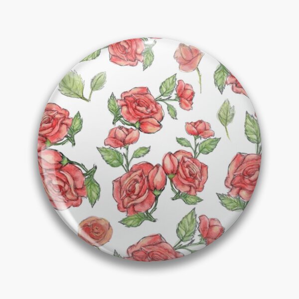 Item preview, Red Roses on White designed and sold by Cherie Roe Dirksen.
