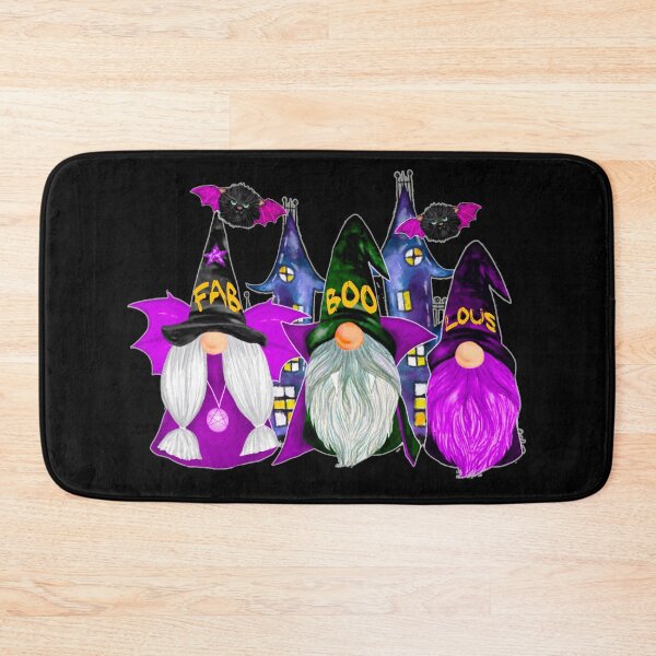 Item preview, 3 Halloween Gnomes Purple Gnome Vampire Gnome Witch designed and sold by funnytshirtemp.
