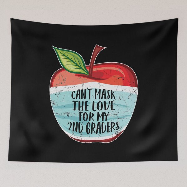 Item preview, Can't Mask My Love for My 2nd Graders Design designed and sold by Blackpuzzle.