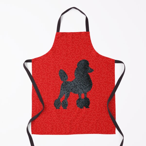 Artikelvorschau, Pudel mit roten Herzen entworfen und verkauft von ThePoodleandCo.