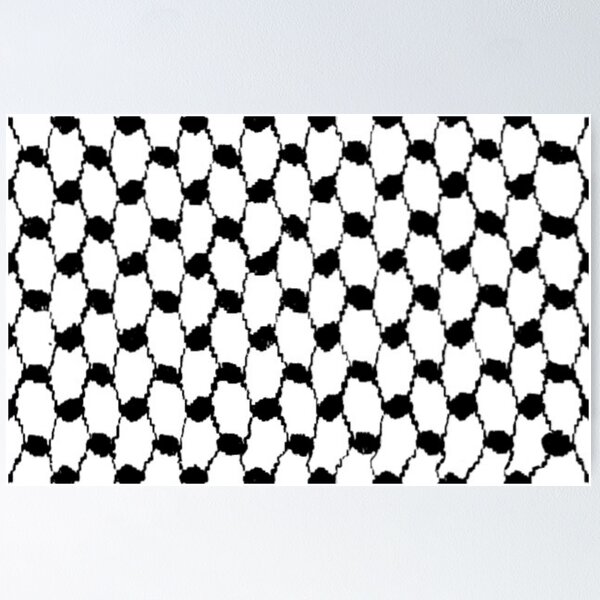 Palestinian Keffiyeh, Checkered Scarf, Seamless Pattern Background