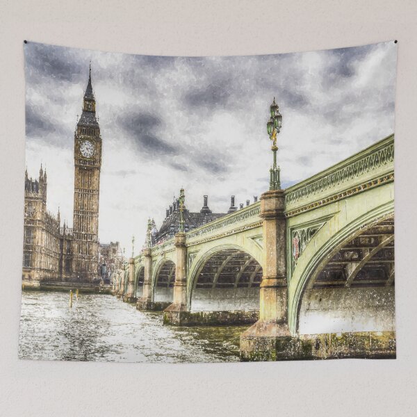 Item preview, Westminster Bridge Snow Art designed and sold by Londonimages.