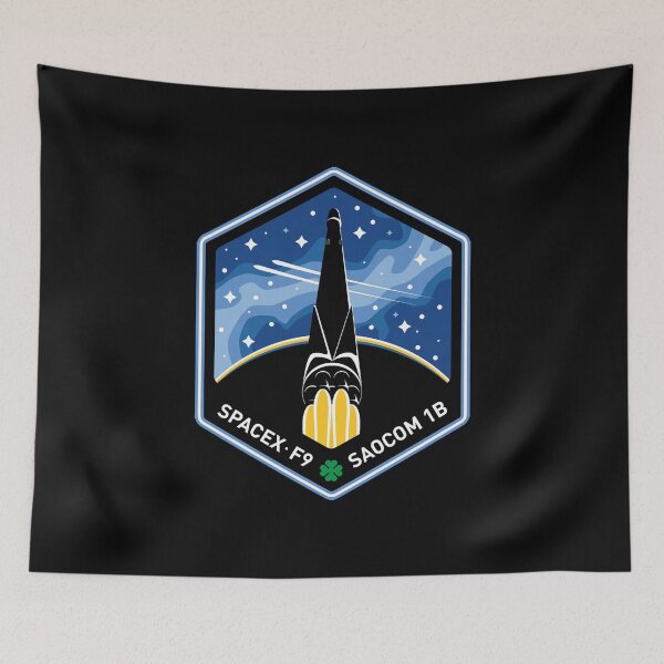 Item preview, SpaceX SAOCOM-1B Satellite Launch Mission Patch designed and sold by jutulen.