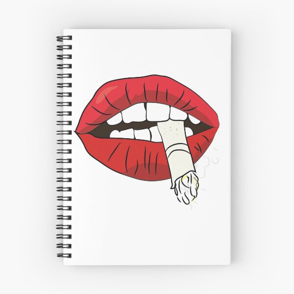 Item preview, smoking lips hot t-shirt | smoking red lips  designed and sold by KARTICK DUTTA.