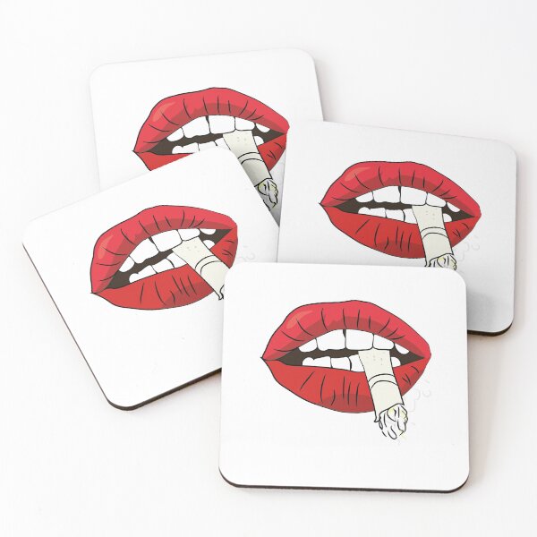 Item preview, smoking lips hot t-shirt | smoking red lips  designed and sold by KARTICK DUTTA.