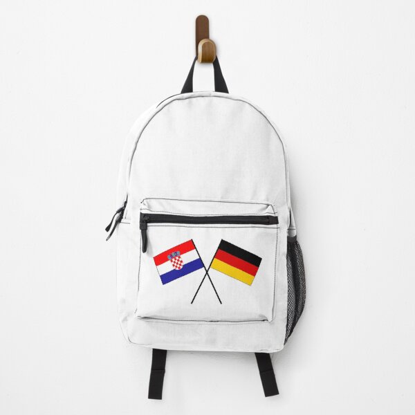 Item preview, Croatia Germany flag crossed flag designed and sold by GeogDesigns.