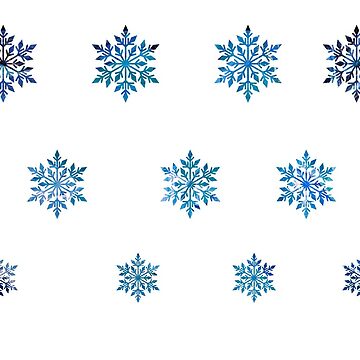 "Snowflakes sticker set of 11 blue" Sticker for Sale by Glittervamp
