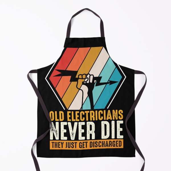 Item preview, Electrician Discharged never die funny shirt designed and sold by Grinover.