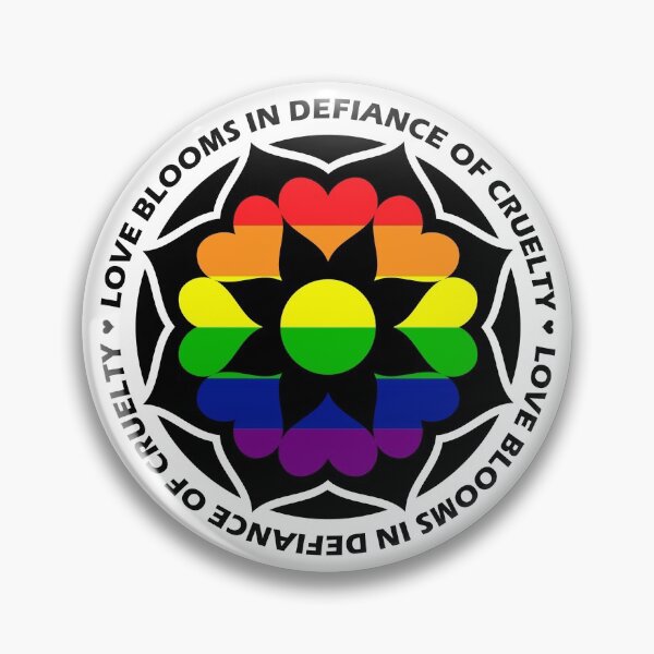 Item preview, El amor LGBT florece en desafío a la crueldad designed and sold by CrownedRat.