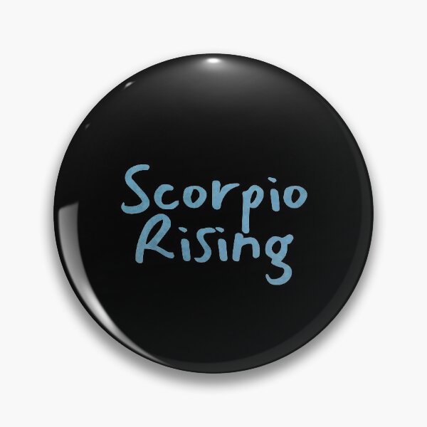 Item preview, Scorpio Rising Text Blue designed and sold by leomooncreates.