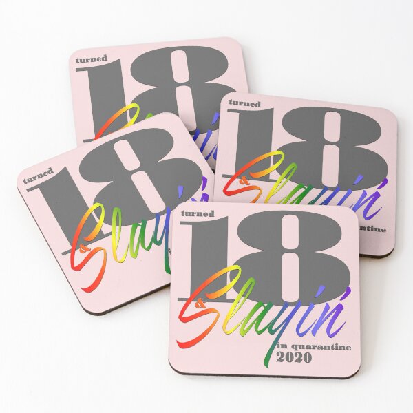 Item preview, OFFICIALLY  A QUARANTEEN - 18TH SLAYIN' BIRTHDAY (pink) designed and sold by Cr1sV.