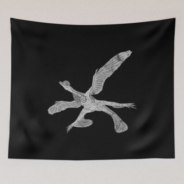 Item preview, Distressed Microraptor - B&W Dinosaur Species - Reptile designed and sold by DeWinnes.