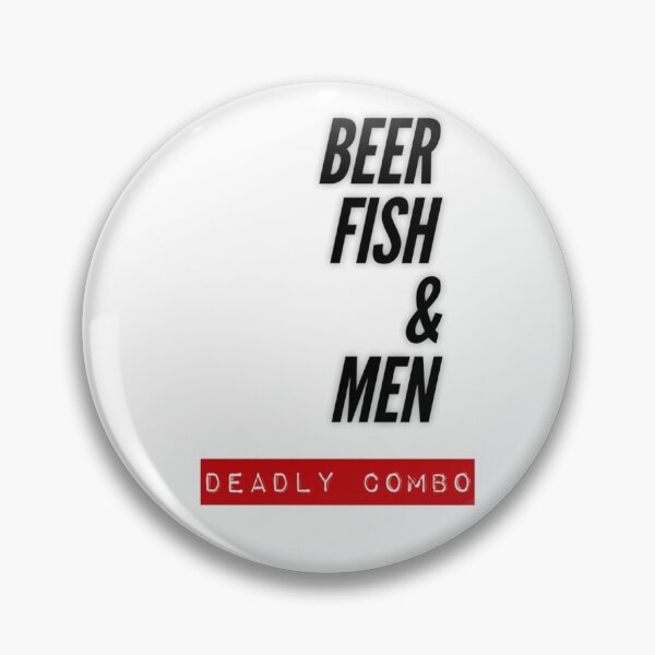 Item preview, Beer Fish and Men Deadly Combo designed and sold by BassHookTees.