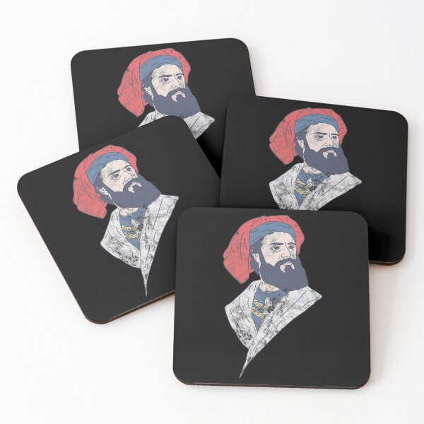 Item preview, Distressed Marco Polo - Mosaic Graphic - Famous Trader designed and sold by DeWinnes.