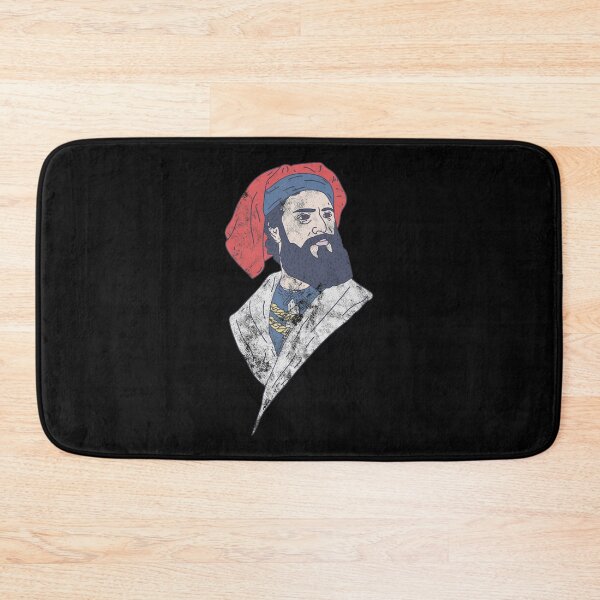 Item preview, Distressed Marco Polo - Mosaic Graphic - Famous Trader designed and sold by DeWinnes.
