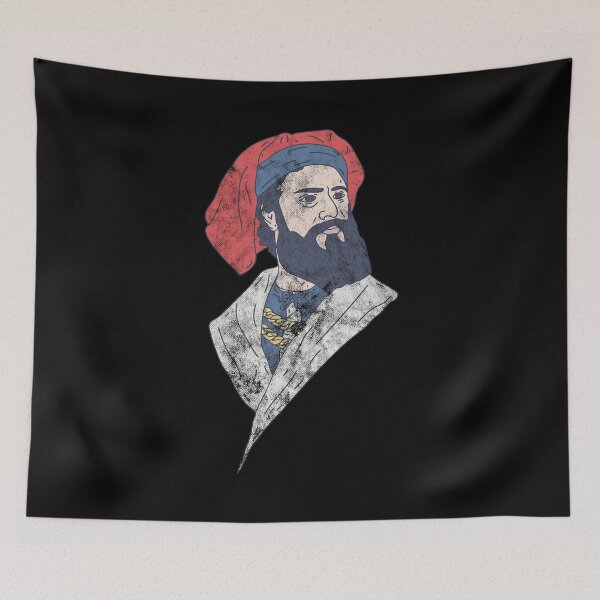 Item preview, Distressed Marco Polo - Mosaic Graphic - Famous Trader designed and sold by DeWinnes.