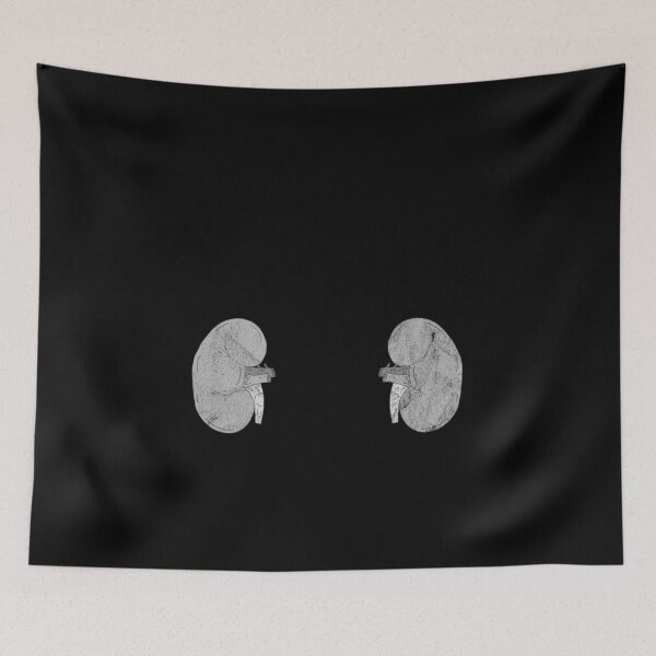 Item preview, Distressed Kidney Transplant - B&W Bean - Nephrology designed and sold by DeWinnes.