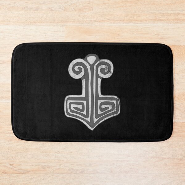 Item preview, Distressed Ivar the Boneless - B&W Norse Symbol - Folklore designed and sold by DeWinnes.