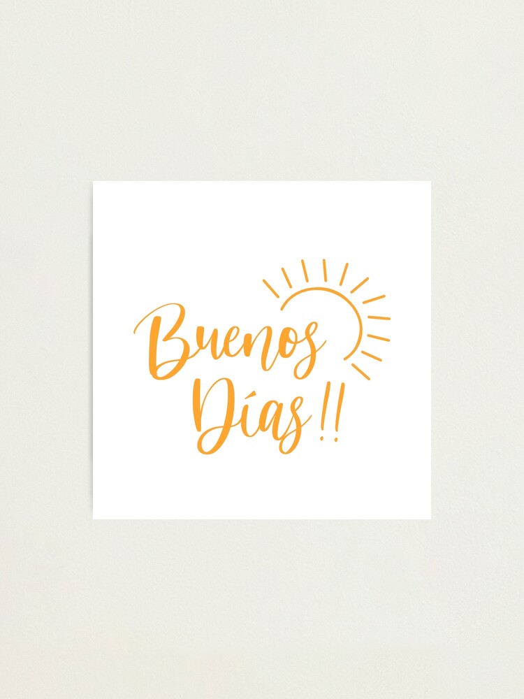 Buenos Dias - Good Morning Sunshine Design Art Board Print for Sale by  RektRepublic