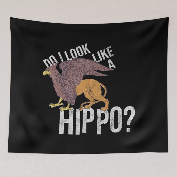 Item preview, Distressed Hippogriff - Do I Look Like a Hippo? - Fantasy designed and sold by DeWinnes.