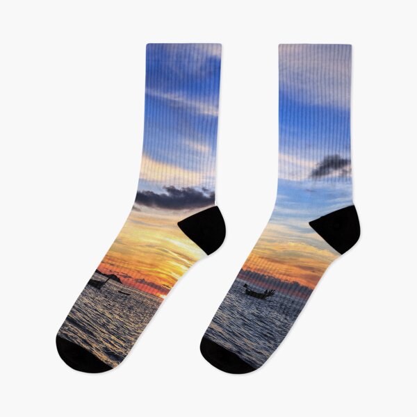 Item preview, Dramatic Sunset with local boat in Thailand designed and sold by photo123pro.