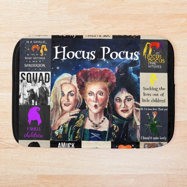 Hocus Pocus I Smell Children I Put A Spell On Bath Mat