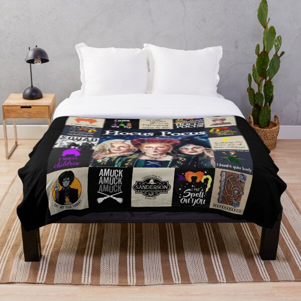 Hocus Pocus I Smell Children I Put A Spell On Throw Blanket