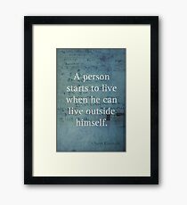 Einstein Quote 2 Framed Print