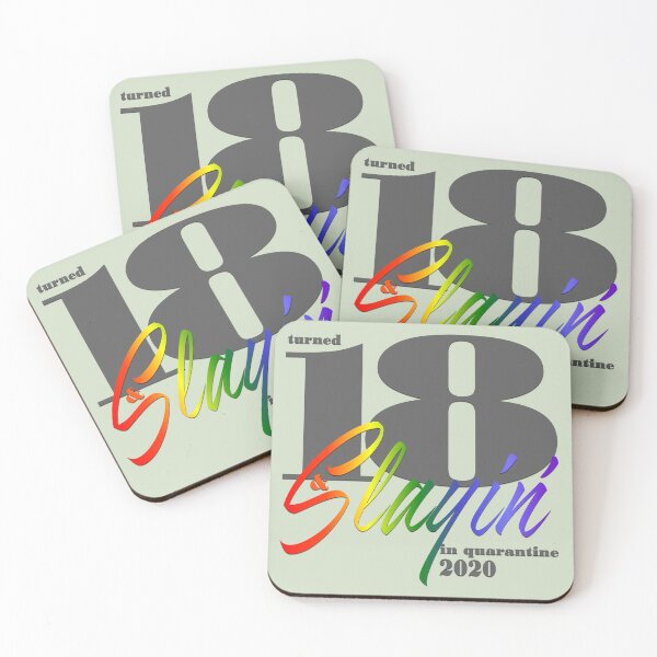 Item preview, OFFICIALLY  A QUARANTEEN - 18TH SLAYIN' BIRTHDAY (green) designed and sold by Cr1sV.