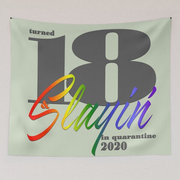 Item preview, OFFICIALLY  A QUARANTEEN - 18TH SLAYIN' BIRTHDAY (green) designed and sold by Cr1sV.
