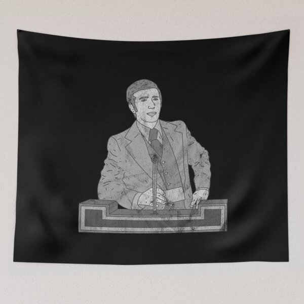Item preview, Distressed Game Show Host - Vintage B&W Podium - TV designed and sold by DeWinnes.