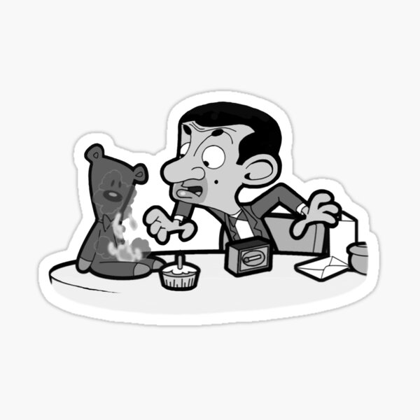 Teddy S Birthday With Mr Bean édition 2020 Sticker For Sale By Adrien33 Redbubble